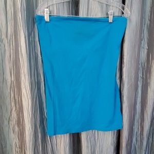 Women'sCity Streets Tube Top. Bright Blue. Size XL